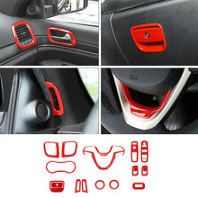 For 2014-2021 Jeep Grand Cherokee 16PCS Interior Decoration Cover Trim Kit RT-TCZ