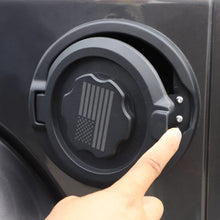 For 2018+ Jeep Wrangler JL Fuel Tank Gas Cap Cover Trim Black American Flag RT-TCZ