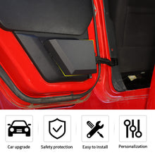 For 2011-2017 Jeep Wrangler JK 2/4-Door Metal Front & Rear Door Storage Pockets Panels RT-TCZ