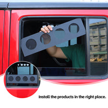 For 2007-2017 Jeep Wrangler JKU 4Door Rear Door Window Louver Air Vent Panel Trim Cover RT-TCZ