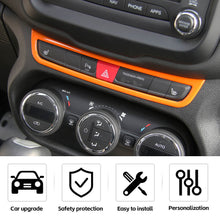 For 2015-2017 Jeep Renegade Emergency Light Switch Frame Decoration Trim RT-TCZ