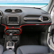 For 2015-2017 Jeep Renegade Dashboard Strip Trim Center Control Decor Cover RT-TCZ
