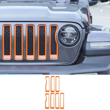 For 2018-2023 Jeep JL Front Grille Grill Insert Ring Trim Decor Ring Cover RT-TCZ