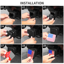 2" Trailer Hitch Cover with American Flag – Patriotic Tow Hitch Plug Insert Cap for 2 Inch Receivers, Fits Most Vehicles RT-TCZ