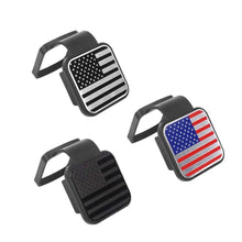 2" Trailer Hitch Cover with American Flag – Patriotic Tow Hitch Plug Insert Cap for 2 Inch Receivers, Fits Most Vehicles RT-TCZ