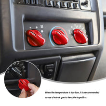 For 1997-2006 Jeep Wrangler TJ Air Condition Switch Button Knob Decor Trim Cover RT-TCZ