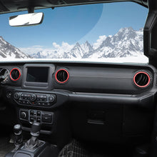 For 2018-2023 Jeep Wrangler JL & Gladiator JT Dashboard Air Conditioning Vents Cover Ring Trim Aluminum Alloy RT-TCZ