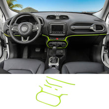 For 2015-2017 Jeep Renegade Dashboard Strip Trim Center Control Decor Cover RT-TCZ