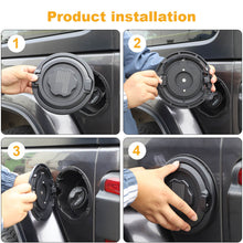 For 2018+ Jeep Wrangler JL Fuel Tank Gas Cap Cover Trim Black American Flag RT-TCZ