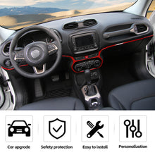 For 2015-2017 Jeep Renegade Dashboard Strip Trim Center Control Decor Cover RT-TCZ