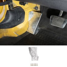 For 1997-2006 Jeep Wrangler TJ Aluminum Alloy Left Foot Rest Pedal Cover Silver RT-TCZ