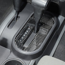 For 2007-2010 Jeep Wrangler JK Soft Carbon Fiber Console Gear Shift Panel Cover Trim RT-TCZ