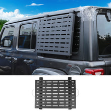 For 2018+ Jeep Wrangler JLU Aluminum Alloy Rear Window Glass Armor & Foldable Table Rack RT-TCZ