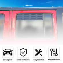 For 2007-2017 Jeep Wrangler JK Black Rear Door Window Louver Air Vent Panel Trim RT-TCZ