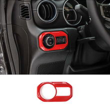 For 2018+ Jeep Wrangler JL JLU & Gladiator JT Car Headlight Lamp Switch Button Decoration Cover Trim RT-TCZ