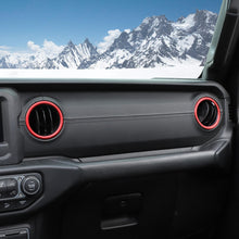 For 2018-2023 Jeep Wrangler JL & Gladiator JT Dashboard Air Conditioning Vents Cover Ring Trim Aluminum Alloy RT-TCZ