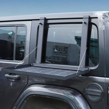 For 2018+ Jeep Wrangler JLU Aluminum Alloy Rear Window Glass Armor & Foldable Table Rack RT-TCZ