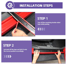 For 2007-2017 Jeep Wrangler JK 2Door 4Door Sill Plate Protector Guards Strip Cover Star RT-TCZ