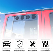 For 2007-2017 Jeep Wrangler JKU 4Door Rear Door Window Louver Air Vent Panel Trim Cover RT-TCZ