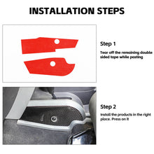 For 2007-2010 Jeep Wrangler JK Soft Carbon Fiber Gear Shift Side Panel Trim Stickers RT-TCZ