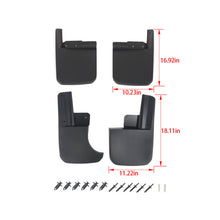 For 2018+ Jeep Gladiator JT Front & Rear Mud Flaps Guards Splash Flares RT-TCZ
