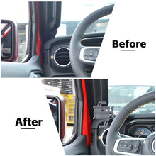 For 2024+ Jeep Wrangler JL & Gladiator JT  A-Pillar Grab-Handle Phone Holder Mount Stand RT-TCZ