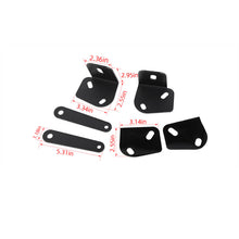 For 1997+ Jeep Wrangler TJ JK Front LED Light A-Pillar Mount Brackets Kits Metal RT-TCZ