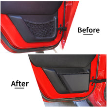 For 2011-2017 Jeep Wrangler JK 2/4-Door Metal Front & Rear Door Storage Pockets Panels RT-TCZ