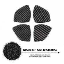 For 2014+ Jeep Cherokee Carbon Fiber Interior Door Bowl Sticker Cover Trim RT-TCZ