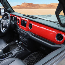 For 2018-2023 Jeep Wrangler JL JLU & Gladiator JT 4PCS Central Navigation Cover Console Panel Trim RT-TCZ