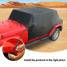 For 2007-2017 Jeep Wrangler JKU 4Door Waterproof Protection Cab Car Cover RT-TCZ