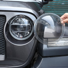 For 2018+ Jeep Wrangler JL & Gladiator JT Front Headlight Lamp Cover Decor Trim Smoked Black RT-TCZ
