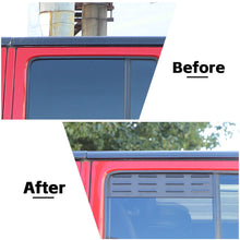 For 2007-2017 Jeep Wrangler JK Black Rear Door Window Louver Air Vent Panel Trim RT-TCZ