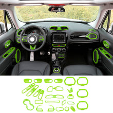 For 2016-2018 Jeep Renegade 31pcs Full Set Interior Decoration Trim Kit Cover RT-TCZ