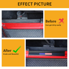 For 2007-2017 Jeep Wrangler JK JKU 2/4Door Sill Threshold Protector Cover Entry Guard Strip Black (American Flag) RT-TCZ