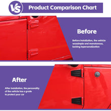 For 2007-2017 Jeep Wrangler JK 2 Door Hinge Cover Trim Upgrade Black RT-TCZ