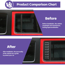 For 2007-2017 Jeep Wrangler JKU Rear Car Door Small Window Glass Cover 4 Door RT-TCZ