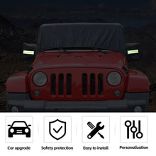 For 2007+ Jeep Wrangler JKU JLU 4Door Black Outdoor Waterproof Cab Car Cover RT-TCZ