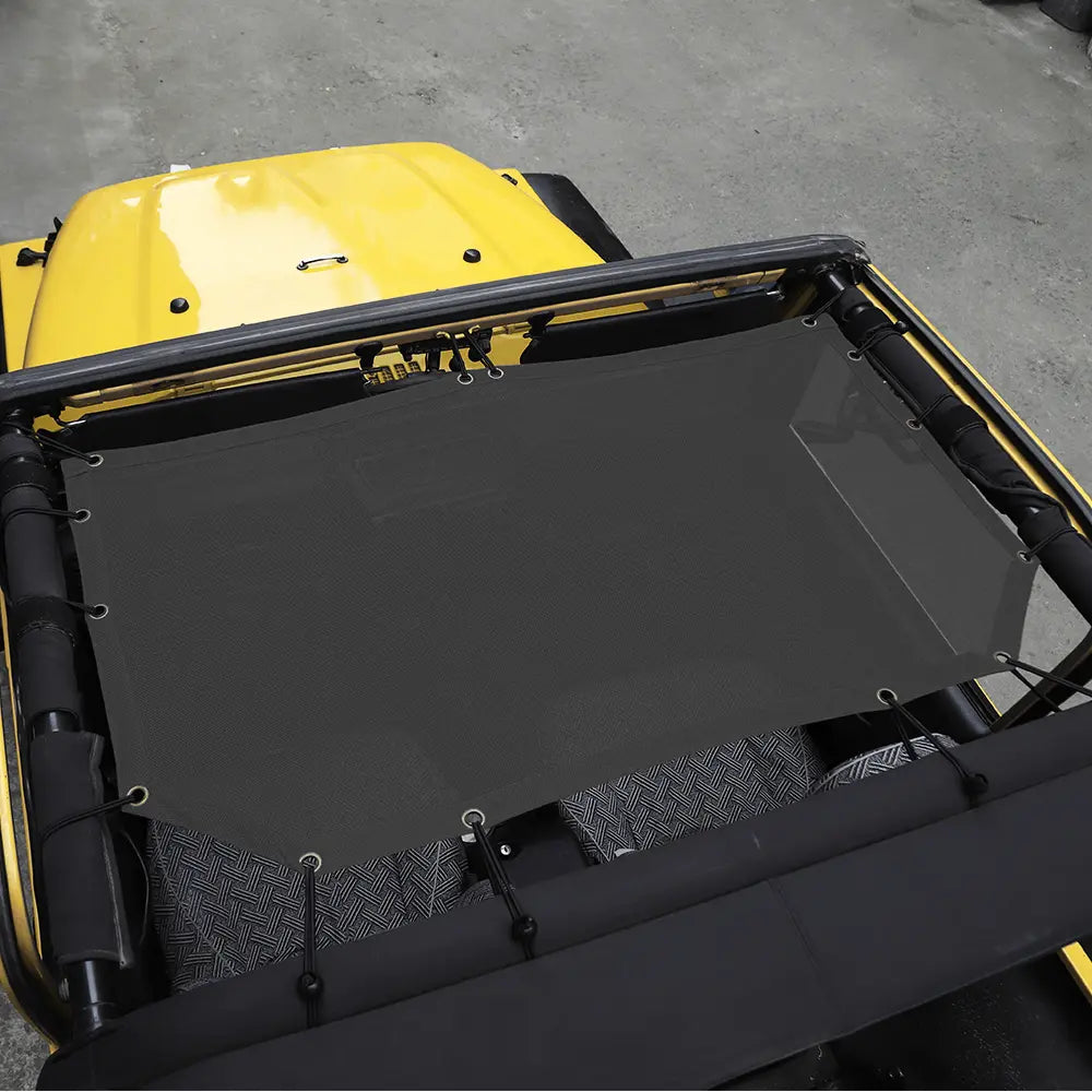 Jeep Wrangler TJ Half-Length Mesh Bikini Top Sunshade – UV Roof