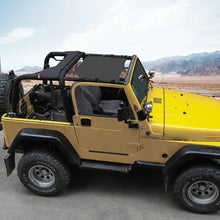 For 1997-2006 Jeep Wrangler TJ Black Sunshade Mesh Bikini Top Cover UV Blocker RT-TCZ