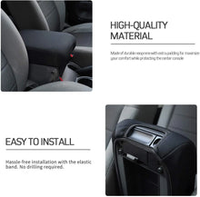 For 2007-2010 Jeep Wrangler JK JKU Center Console Cover Armrest Pad Cover, Black RT-TCZ