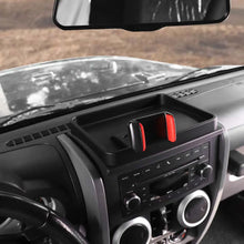 For 2007-2010 Jeep Wrangler JK JKU Phone Holder Mount, Center Console Tray Storage Box Dashboard Organizer RT-TCZ