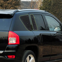 For 2007-2016 Jeep Compass 4 x Rear Triangular Window Glass Plate Trim Black RT-TCZ