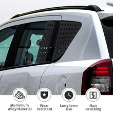 For 2007-2016 Jeep Compass 4 x Rear Triangular Window Glass Plate Trim Black RT-TCZ