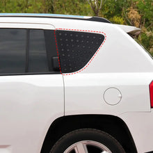For 2007-2016 Jeep Compass Rear Window Cover Aluminum Alloy Glass Panel Black RT-TCZ