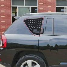 For 2007-2016 Jeep Compass Rear Window Cover Aluminum Alloy Glass Panel Black RT-TCZ