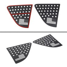 For 2007-2016 Jeep Compass Rear Window Cover Aluminum Alloy Glass Panel Black RT-TCZ