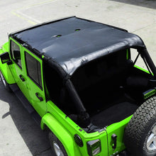 For 2007-2017 Jeep Wrangler JK JKU 4 Door Soft Leather Sunshade Top Full Length Cover Black RT-TCZ