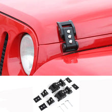 For 2007-2017 Jeep Wrangler JK JKU Stainless Steel Hood Catch Latches Kit RT-TCZ