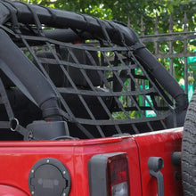 For 2007-2017 Jeep Wrangler JKU 4 Door Mesh Cargo Trunk Side Back Net Restraint Protective Roof Top Baggage Black RT-TCZ